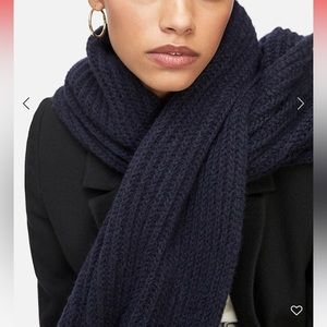 ANINE BING Alyssa Cashmere Scarf In Midnight